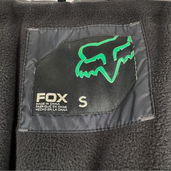 Fox Racing Black Mint Green Zip & Button Up Puffer Jacket Women’s Size Small - Picture 7 of 8